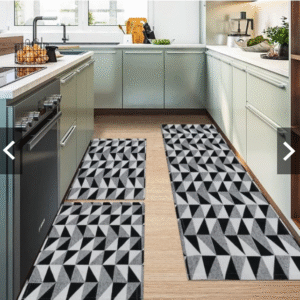 Kit De Tapete Para cozinha Antiderrapante 3 Pçs 1